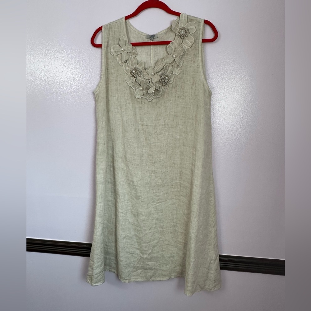 Women’s dress. Made in a Italy . 100% Linen. L
